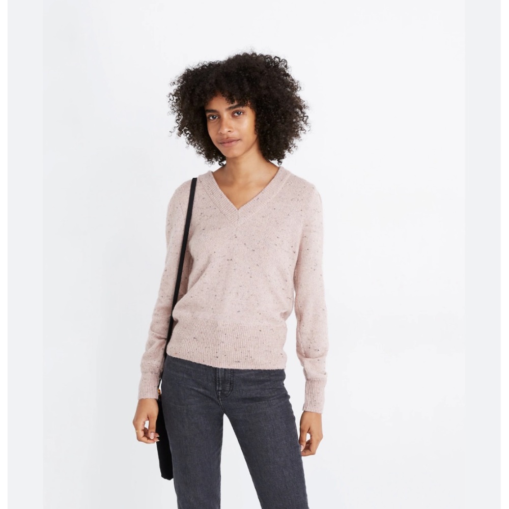 H1 Madewell Donegal Westgate V-Neck Sweater in Coziest Yarn